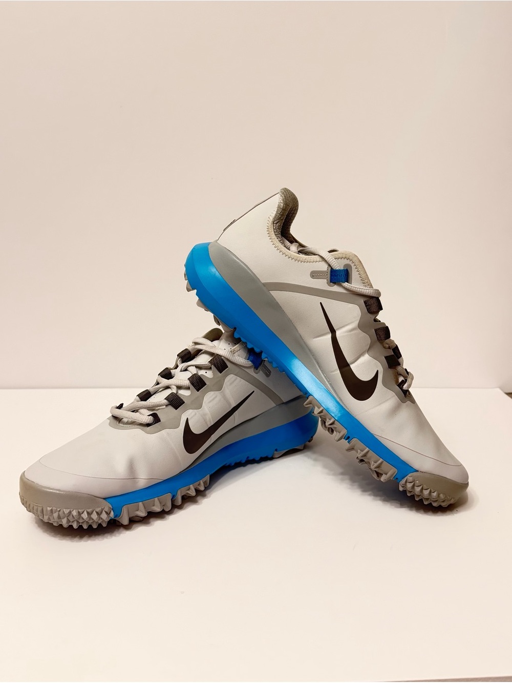Nike TW ’13 Retro Tiger Woods Golf Shoes Blue Lightning Men’s 11